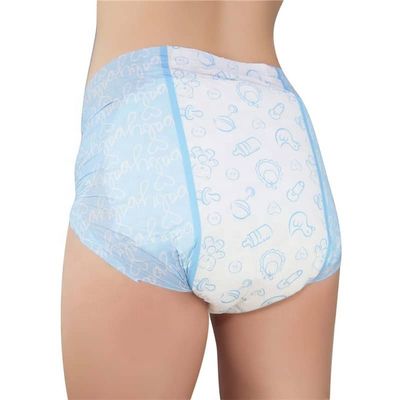 Couche imprimée pour adultes OEM/ODM avec pâte de poils et film en arrière non tissé