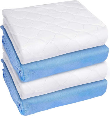 Protection contre l'incontinence réutilisable avec un coussin de lit pour adulte en microfibre tissée simple lavable