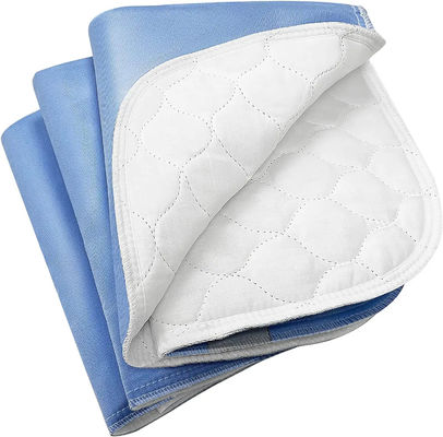 Protection contre l'incontinence réutilisable avec un coussin de lit pour adulte en microfibre tissée simple lavable