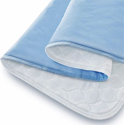 Protection contre l'incontinence réutilisable avec un coussin de lit pour adulte en microfibre tissée simple lavable