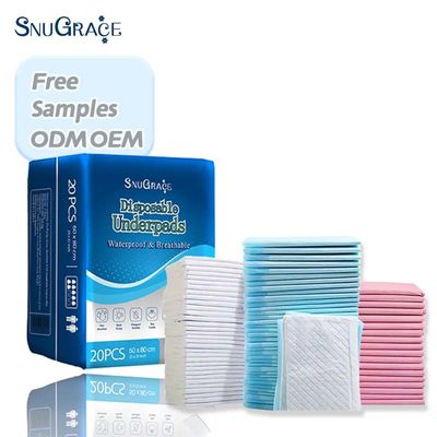 Incontinence super absorbante sous le matelas Lit matelas d' urine jetables avec pulpe fluff