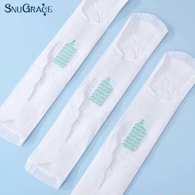 150MM-420MM Serviettes hygiéniques jetables à ions négatifs en coton pur de SNUGRACE