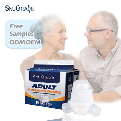 SNUGRACE Direct Adult Diaper Pull Up Diaper Pants Pulpe de poussière et prévention des fuites 3D