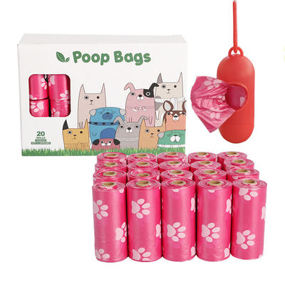 Distributeur de sacs de déchets pour chiens biodégradable et compostable avec logo imprimé