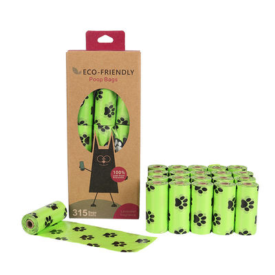 Distributeur de sacs de déchets pour chiens biodégradable et compostable avec logo imprimé