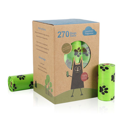 Distributeur de sacs de déchets pour chiens biodégradable et compostable avec logo imprimé