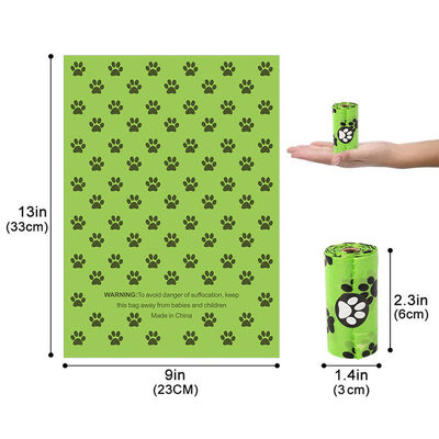 Échantillon offert Sac à ordures biodégradable écologique jetable pour animaux de compagnie pour chiens