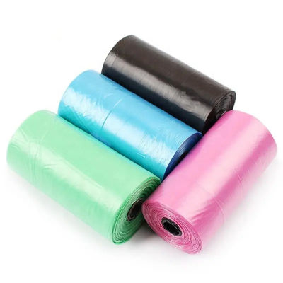 Nettoyage facilement biodégradable de l'amidon de maïs en plastique sacs de caca pour chiens avec impression personnalisée