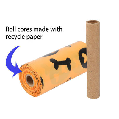 Sacs de caca pour chiens à étiquette personnalisée biodégradables compostables dégradables pour éliminer les déchets d'animaux de compagnie