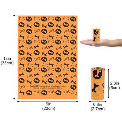 Sac de caca pour chiens biodégradable Taille personnalisée acceptée pour les sacs de déchets pour chiens