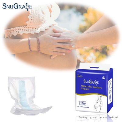 Servette hygiénique de maternité en tissu non tissé hydrophile de SnuGrace Medical Absorbent
