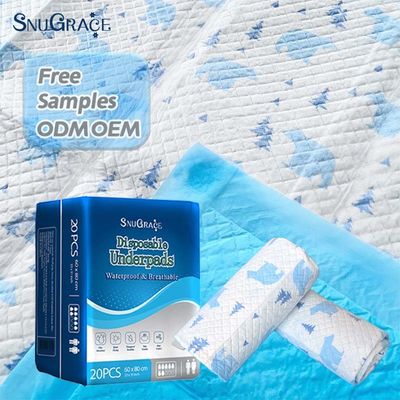 Disposable sous coussinet SAP absorption de surface sèche pour les coussinets d'incontinence pour adultes SnuGrace