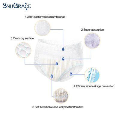 Conception imprimée personnalisable SAP Production de couches à haute absorption à un prix abordable