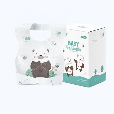 Bibs jetables pour nourrir les bébés de couleur personnalisée pour des repas confortables et propres