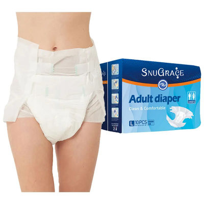 Couches pour adultes à haute absorbance en tissu non tissé avec livraison gratuite et feuille arrière en PE