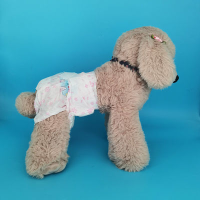 Couche de couche douce non tissée pour chiennes jetable et confortable