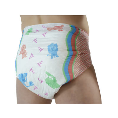 Couche pour adultes jetable sur mesure avec pulpe de fluff et 800ml-1500ml d'absorption