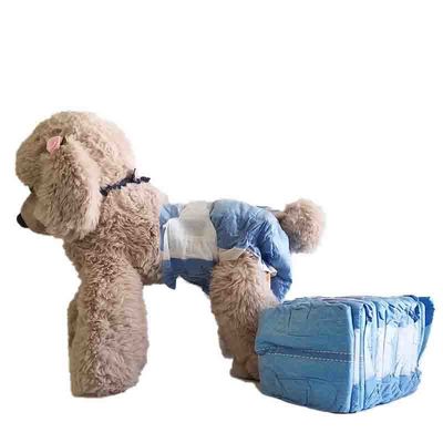 Couche jetable pour animaux de compagnie taille personnalisée Enveloppe à haute absorption pour chiens mâles