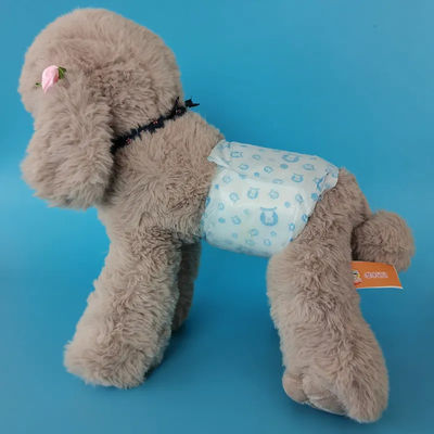Couche jetable pour animaux de compagnie taille personnalisée Enveloppe à haute absorption pour chiens mâles