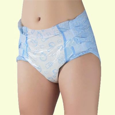 Absorbance élevée 800ml-1500ml ABDL couche adulte personnalisée design mignon avec pulpe de peluche
