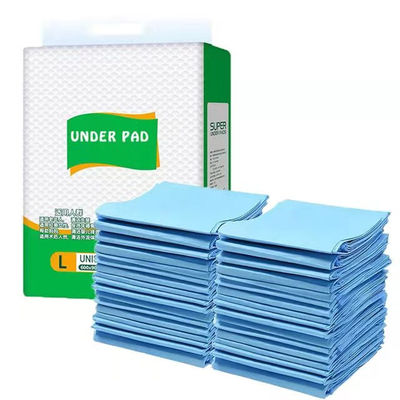 Produit jetable pour adultes sous coussin Pâte de pâte SAP Tissue PE Tissu non tissé Backfilm 20g-110g
