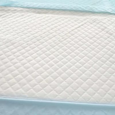 60x90 Underpad hospitalier avec absorbance de pulpe de fluff et design doux et respirant