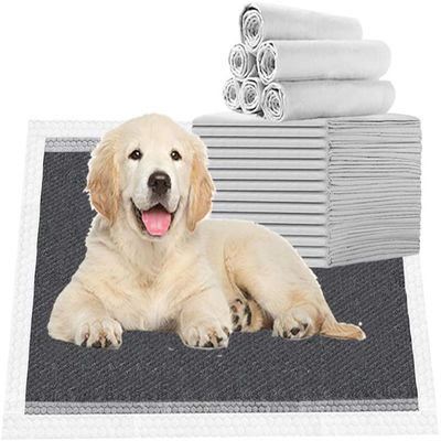 Des coussins d'entraînement jetables pour animaux avec du charbon de bambou super absorbant et un autocollant adhésif