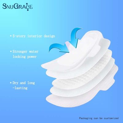 Anti-fuite SnuGrace Bambou Charbon négatif Ion ultra mince Absorbant rapidement Salopette hygiénique pour femmes respirante