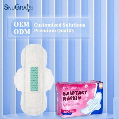 SnuGrace coton doux désodorisant ions négatifs bambou charbon de bois serviette hygiénique pour femmes