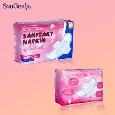 Super-absorbant de base de tissu non tissé Surface sanitaire à ions négatifs serviette sanitaire