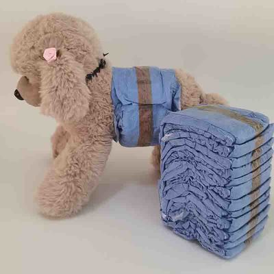 Couche pour chien avec feuille de dessus non tissée douce et indicateur d'humidité réglable inclus