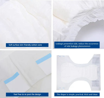 Pour les adultes, couches biologiques certifiées ISO9001/ISO4001/ISO45001/CE pour l'incontinence et jetables