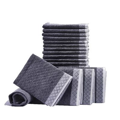 Pad de pipi pour animaux de compagnie en fibre de carbone bambou charbon 22X22 30X36 36X36 23X30 pour l'entraînement des chiots