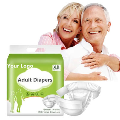 3D Leak Prevention Channel Adult Diaper Doux et respirant pour les personnes âgées à l'hôpital