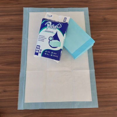 Couleur personnalisée 5 couches de noyau 60x90 tampon absorbant Incontinence Underpad tampon de coton chirurgicale