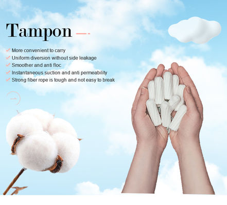 Tampons à point net en coton biologique pour adultes, produits de soins de santé féminins