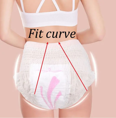 Tissu non tissé en pâte de poussière SAP Pantalon menstruel de nuit pour femmes pour une absorption maximale