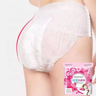 Tissu non tissé en pâte de poussière SAP Pantalon menstruel de nuit pour femmes pour une absorption maximale