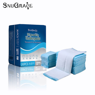 6 PLY SNUGRACE Super absorbant Incontinence adulte sous le coussin Des coussinets à urine jetables pour le lit