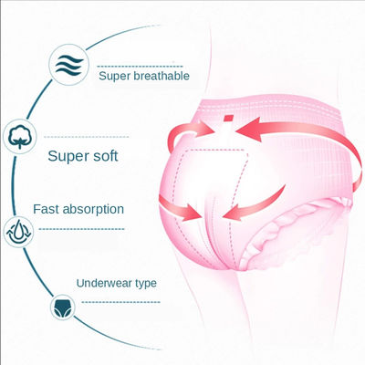 Des couches de couches pour femmes pratiques et hygiéniques avec une serviette de menstruation jetable