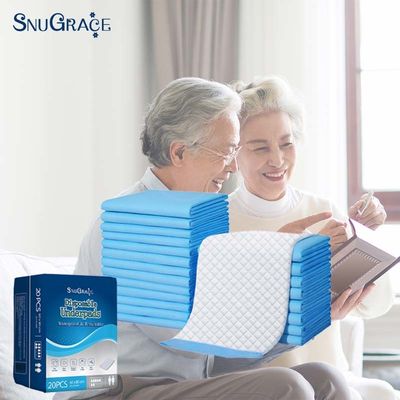 SnuGrace Underpad jetable 23X36 pour adultes anti-fuite 3D