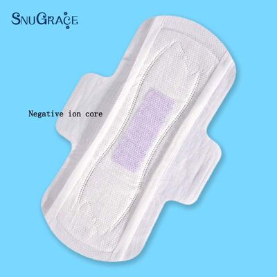100% de coton super absorbant Anion Parures hygiéniques douces respirantes Parures pour femmes pour le jour