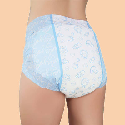 Couches d'incontinence absorbant imprimées pour adultes