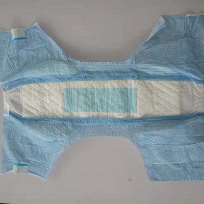 Couches pour adultes imprimées en feuille de dessus non tissée douce pour adultes de grande taille et de couche épaisse
