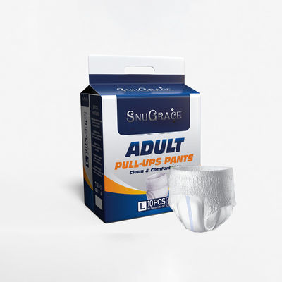 Des échantillons offerts gratuitement couches et pantalons pour adultes avec feuille de dessus non tissée douce