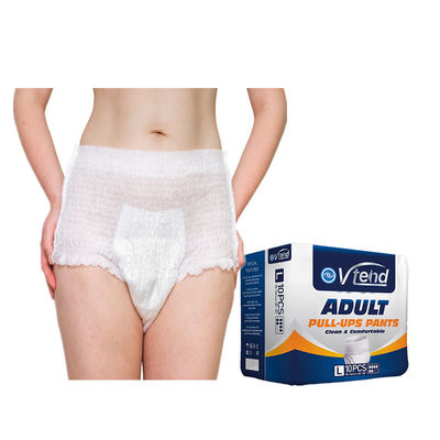 Pantalons de couches pour adultes jetables en tissu non tissé doux pour personnes âgées