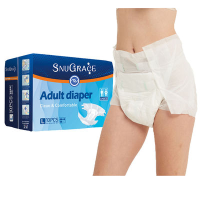Haut taux d'absorption Ultra mince Incontinence Souplesse de soins Couche pour adultes jetable